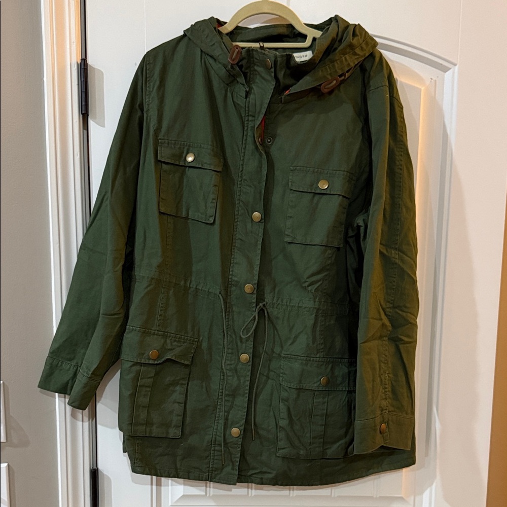 41 Hawthorn Olive Utility Jacket with Hood